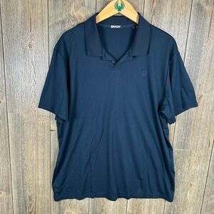 BRADY Brand Men's Polo in Cotton Feel Stone Blue Size XL Pima Cotton